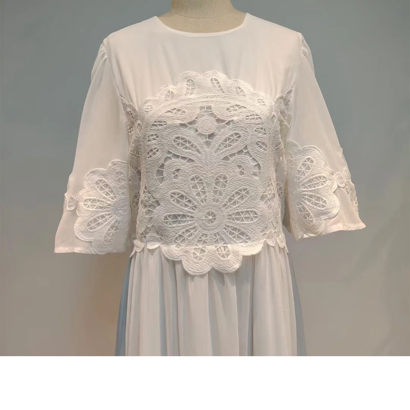 women new dress green flower embroidery women long dresses elegant women white party dress
women new dress green flower embroidery women long dresses elegant women white party dress