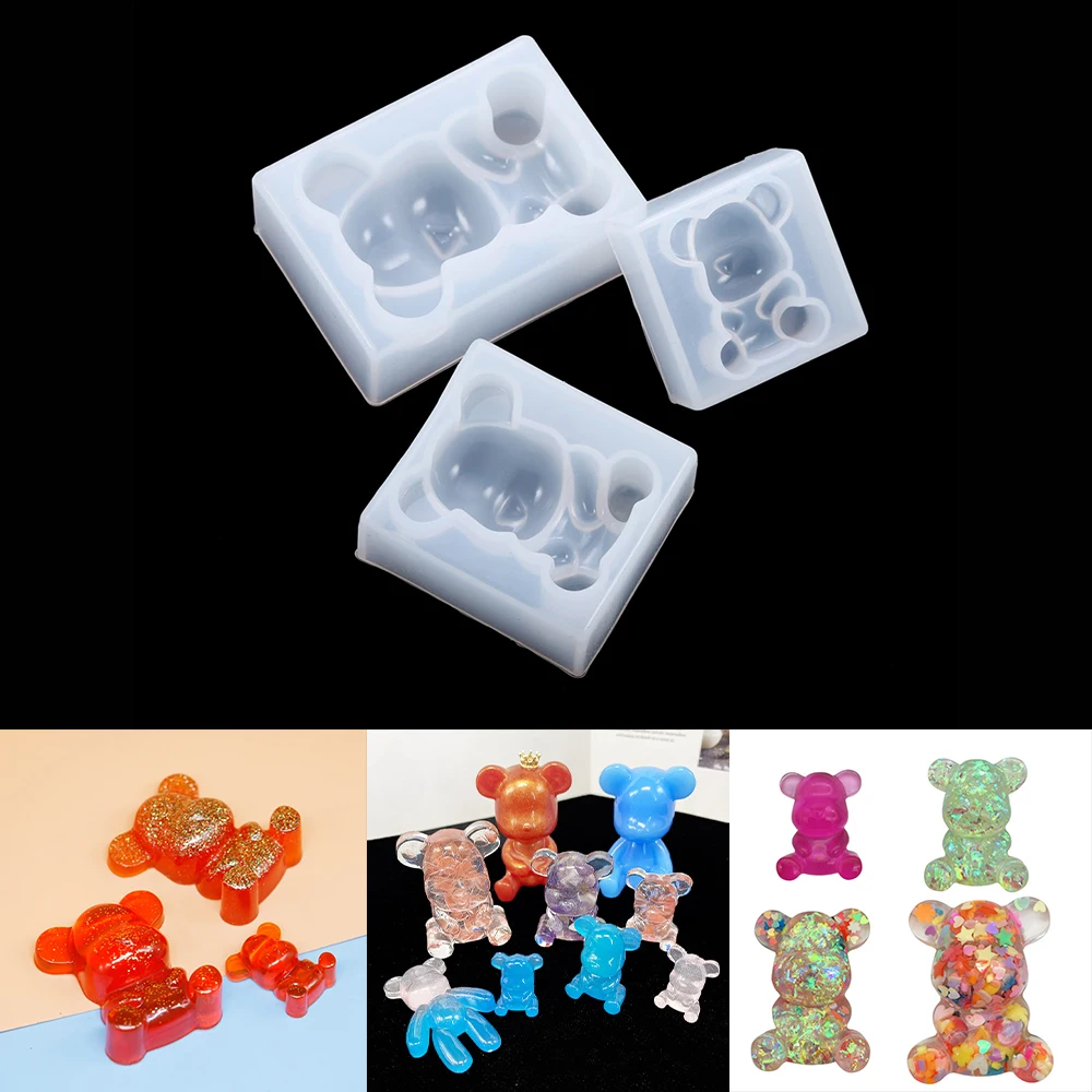 3Size 3D Animal Keychain Silicone Mold Stereo Cartoon Bear Mirror Epoxy Resin Mold For DIY Crafts Decoration Jewelry Making Tool
3Size 3D Animal Keychain Silicone Mold Stereo Cartoon Bear Mirror Epoxy Resin Mold For DIY Crafts Decoration Jewelry Making Tool