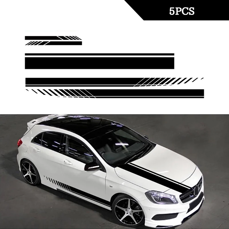 5pcs Car Stickers Body Sticker Decals Stripes Car Side Door Body Hood Rearview Mirror Decal Stickers Set Racing Car Accessories
5pcs Car Stickers Body Sticker Decals Stripes Car Side Door Body Hood Rearview Mirror Decal Stickers Set Racing Car Accessories