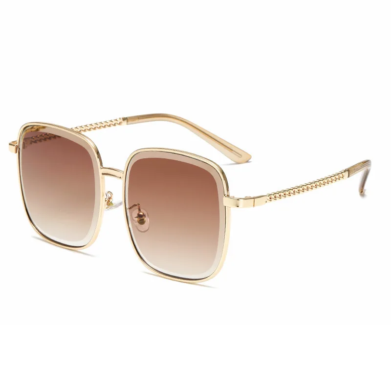 CHAIAI 2019 Metal Square Mirror Sunglasses Women Ocean Lens Classic Shopping Glasses Brand Designer Oculos De Sol Feminino | Аксессуары