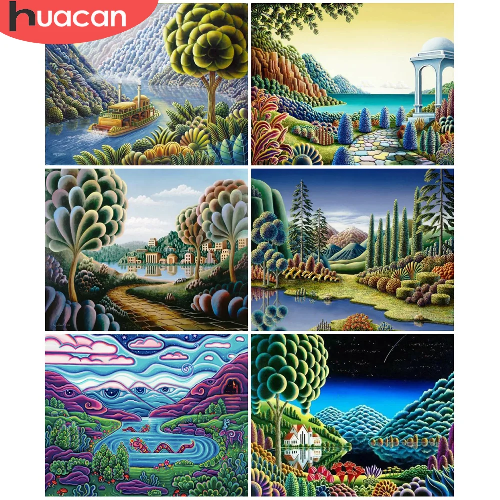 Картина для рисования по номерам HUACAN, Горный пейзаж, ручная роспись, уникальный подарок, настенное украшение для детской комнаты
Картина для рисования по номерам HUACAN, Горный пейзаж, ручная роспись, уникальный подарок, настенное украшение для детской комнаты