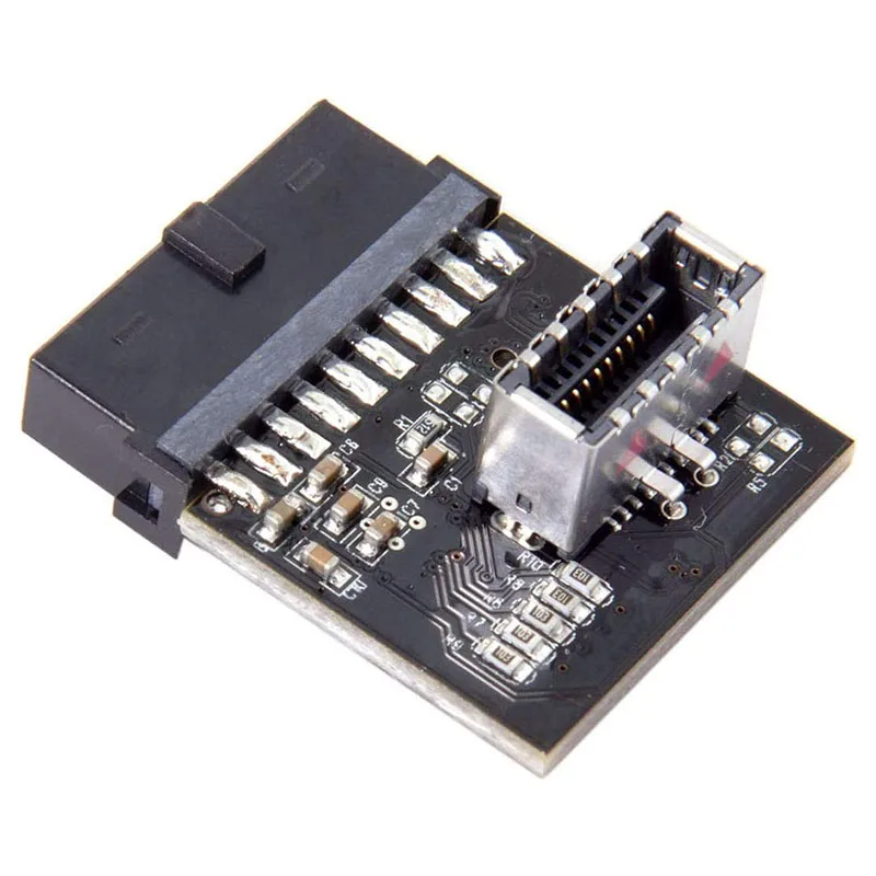USB 3.1 Front Panel Female to USB 3.0 20-Pin Header Male Extension Adapter for Motherboard Card with USB3.0 Port
USB 3.1 Front Panel Female to USB 3.0 20-Pin Header Male Extension Adapter for Motherboard Card with USB3.0 Port