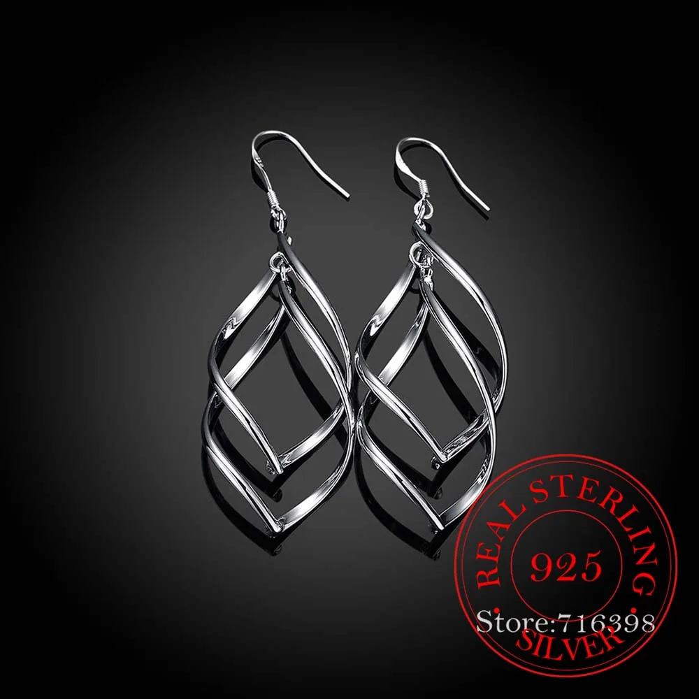 Женские витые серьги, из стерлингового серебра 925 пробы, с длинной кисточкой, 2020
Женские витые серьги, из стерлингового серебра 925 пробы, с длинной кисточкой, 2020