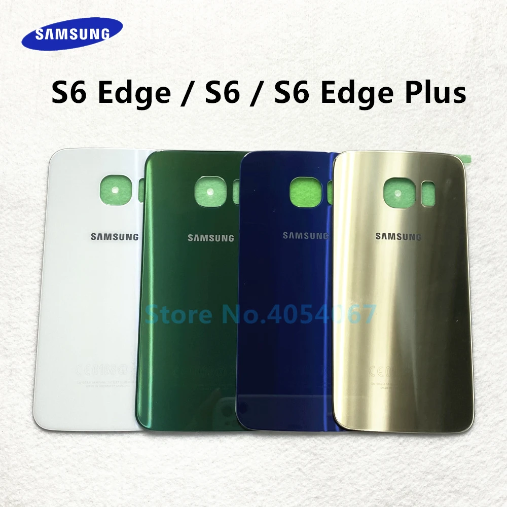 Rear Cover For Samsung Galaxy S6 G920 & Edge G925 Plus G928 Glass Back Battery Door Housing Case Replacement | Мобильные телефоны