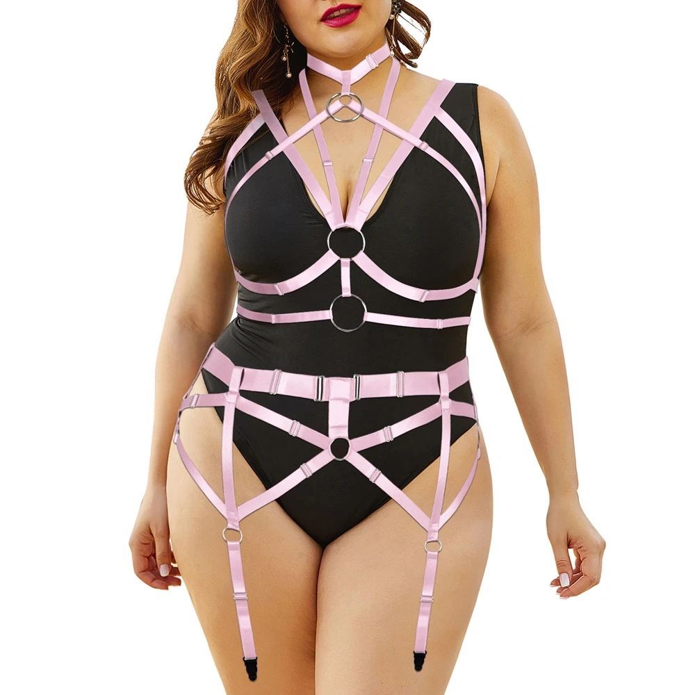 Women's Underwear Body Stockings Garter Belt Top Harness Bra Plus Size Gothic Bondage Plump Costumes Garter Belts Sexy Lingerie
Women's Underwear Body Stockings Garter Belt Top Harness Bra Plus Size Gothic Bondage Plump Costumes Garter Belts Sexy Lingerie
