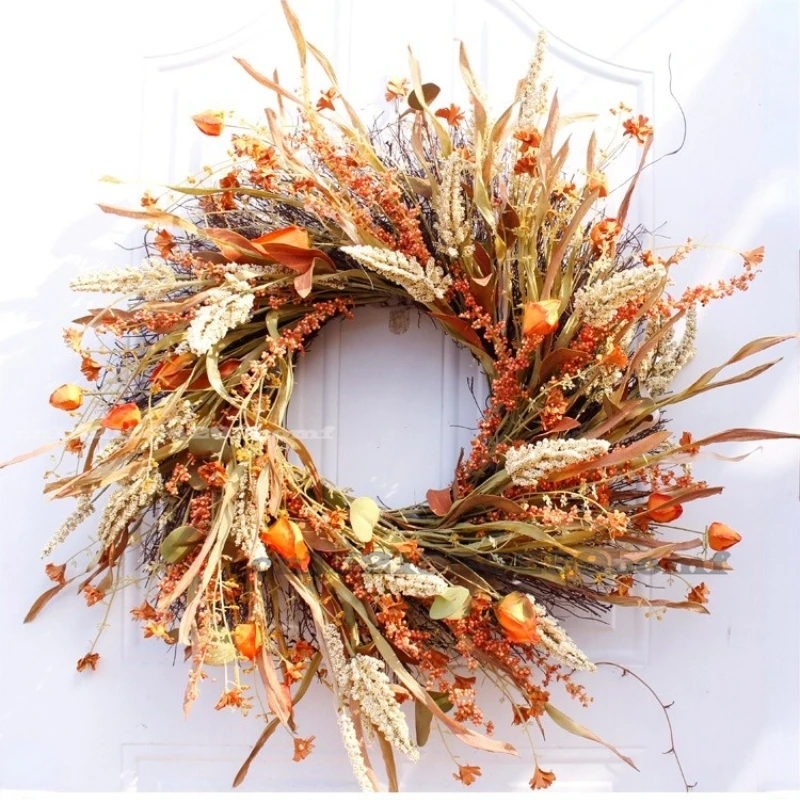 62CM Autumn Bumper harvest Grain ears Wreath Christmas Holiday Decor Thanksgiving Garland Window Restaurant Home Decor
62CM Autumn Bumper harvest Grain ears Wreath Christmas Holiday Decor Thanksgiving Garland Window Restaurant Home Decor