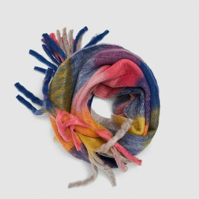 Winter Women Cashmere Thick Scarf Rainbow Lattice Keep Warm Student Shawl Scarve
Winter Women Cashmere Thick Scarf Rainbow Lattice Keep Warm Student Shawl Scarve