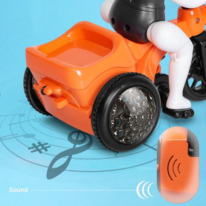 Cartoon Stunt Tricycle Hand-Eye Coordination Outdoor Kid with Sound Light 360 Degree Rotating Electric Toys Home
Cartoon Stunt Tricycle Hand-Eye Coordination Outdoor Kid with Sound Light 360 Degree Rotating Electric Toys Home