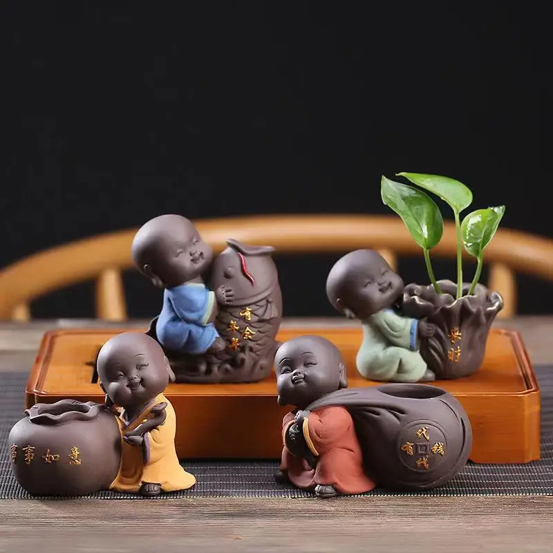 Free Shipping Cute The Little Monk Purple Clay Tea Pet Home Decor Mini Water Planting Flower Vase
Free Shipping Cute The Little Monk Purple Clay Tea Pet Home Decor Mini Water Planting Flower Vase