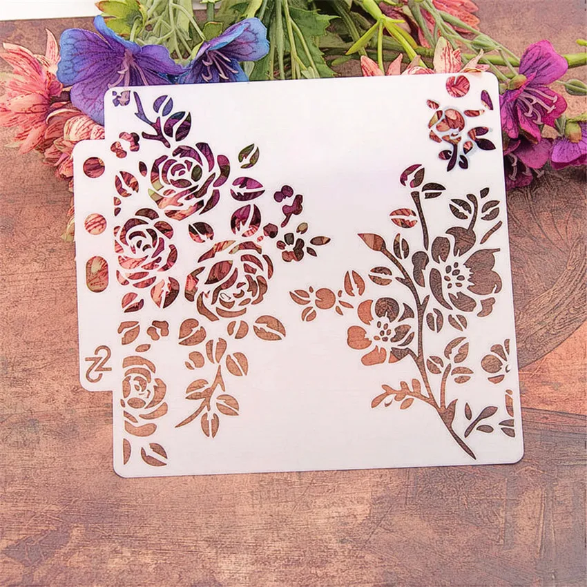 14.1*13 Flowers fence scrapbook stencils spray plastic mold shield DIY cake hollow Embellishment printing lace ruler Easter
14.1*13 Flowers fence scrapbook stencils spray plastic mold shield DIY cake hollow Embellishment printing lace ruler Easter