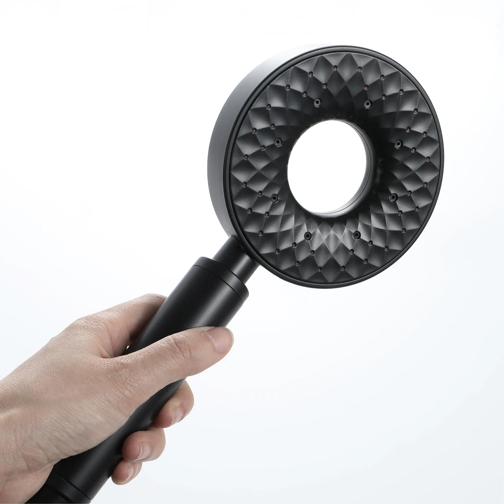 Насадка для душа HIDEEP из АБС-пластика, круглая черная, трехфункциональная ручная Лейка для душа, аксессуары для ванной комнаты 
Насадка для душа HIDEEP из АБС-пластика, круглая черная, трехфункциональная ручная Лейка для душа, аксессуары для ванной комнаты