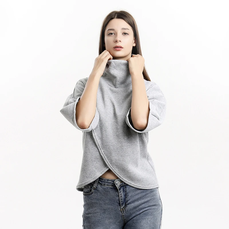 High Collar Sweatshirt Women Autumn Winter New Warm Clothing Top Sweatshirts Casual Style Long Sleeve Pullovers
High Collar Sweatshirt Women Autumn Winter New Warm Clothing Top Sweatshirts Casual Style Long Sleeve Pullovers