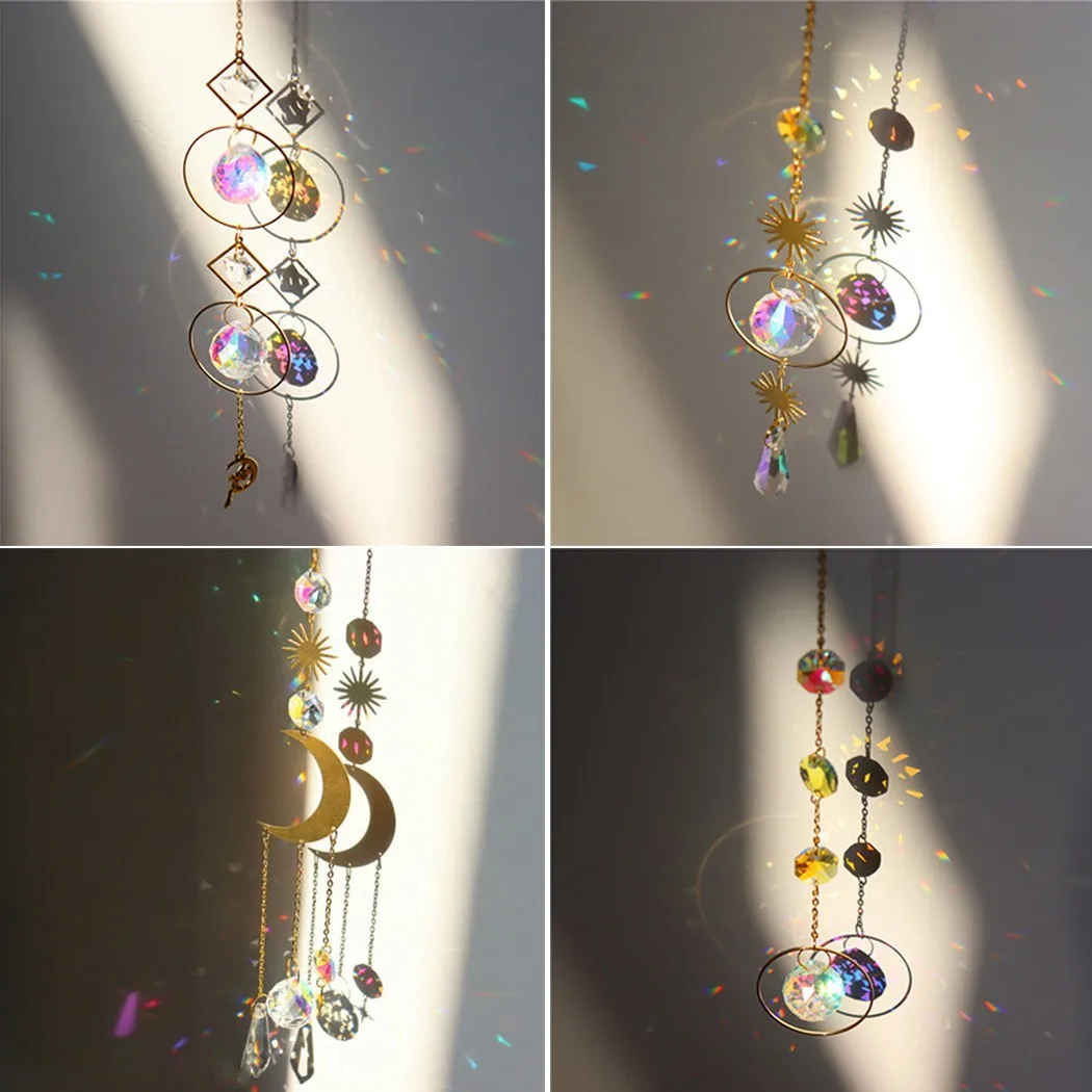 Crystal Wind Chime Outdoor Metal Hanging Ornament Handmade Star Moon Sun Catcher Pendant Garden Windchimes Home Decor
Crystal Wind Chime Outdoor Metal Hanging Ornament Handmade Star Moon Sun Catcher Pendant Garden Windchimes Home Decor