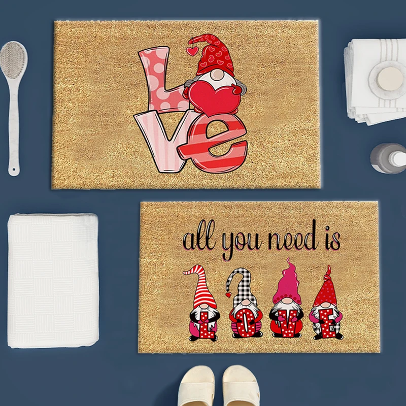 Valentine's Day Gift Welcome Mat Christmas 60cmx40cm Bathroom Bedroom Living Room Anti-slip Household Carpet Front Door Mat
Valentine's Day Gift Welcome Mat Christmas 60cmx40cm Bathroom Bedroom Living Room Anti-slip Household Carpet Front Door Mat