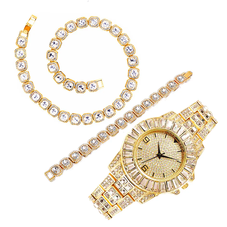 Luxury Watch Necklace Bracelet Iced Out Watch for Men Women 10mm Tennis Chain Hip Hop Miami Bling Jewelry Watch for Women Choker
Luxury Watch Necklace Bracelet Iced Out Watch for Men Women 10mm Tennis Chain Hip Hop Miami Bling Jewelry Watch for Women Choker