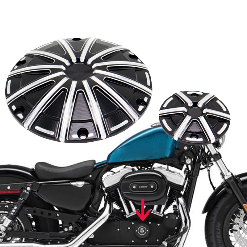 Motorcycle Black CNC Derby Timer Clutch Timing Cover For Harley Sportster XL 883 1200 14-Up Forty Eight XL1200X Iron 883 XL883N
Motorcycle Black CNC Derby Timer Clutch Timing Cover For Harley Sportster XL 883 1200 14-Up Forty Eight XL1200X Iron 883 XL883N