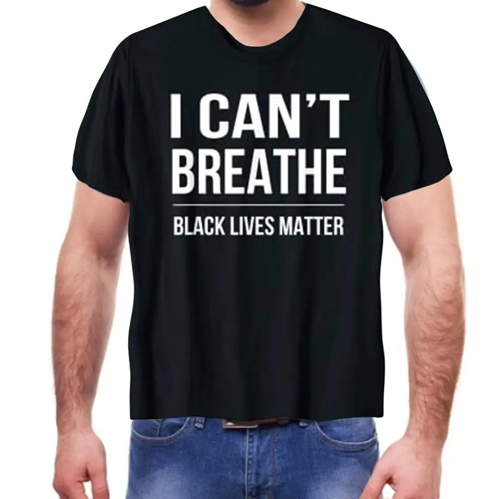 I CAN'T BREATHE T-shirt Comfortable Breathable Protest Against Racism Short Sleeve Black Lives Matter
I CAN'T BREATHE T-shirt Comfortable Breathable Protest Against Racism Short Sleeve Black Lives Matter