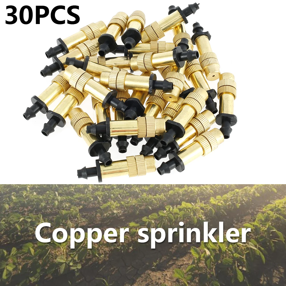 NWE 30PCS Copper Misting Nozzle Connector Adjustable Brass Mist Spray Atomizer Watering Garden
NWE 30PCS Copper Misting Nozzle Connector Adjustable Brass Mist Spray Atomizer Watering Garden