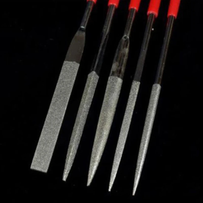 5pcs/Set Metal Needle Files Set 14*0.3cm Carving Jewelry Diamond Glass Deburring Fixing Chipped Stone Wood Tool
5pcs/Set Metal Needle Files Set 14*0.3cm Carving Jewelry Diamond Glass Deburring Fixing Chipped Stone Wood Tool