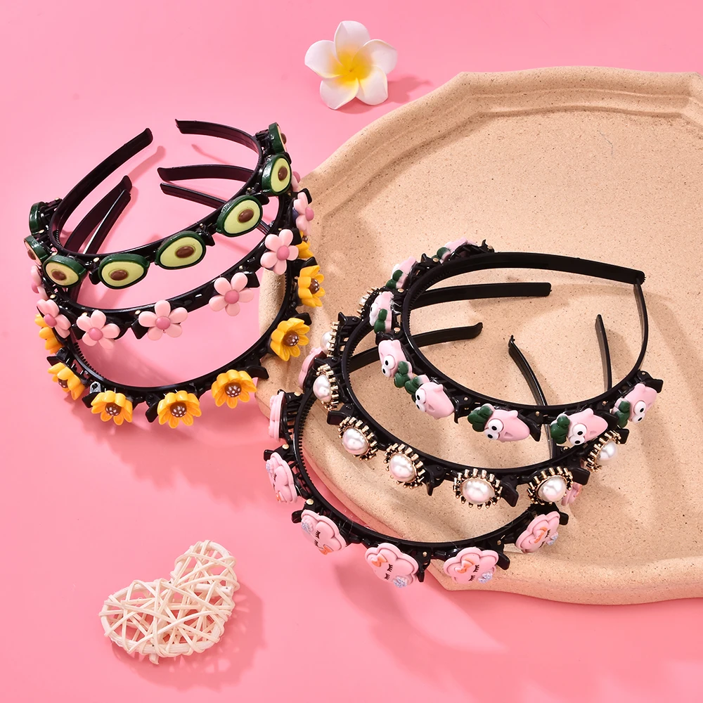 Children's Cute Cartoon Avocado Flower Headband Girl Broken Hair Press Hairband Cute Baby Braided Hairpin Hair Accessories
Children's Cute Cartoon Avocado Flower Headband Girl Broken Hair Press Hairband Cute Baby Braided Hairpin Hair Accessories