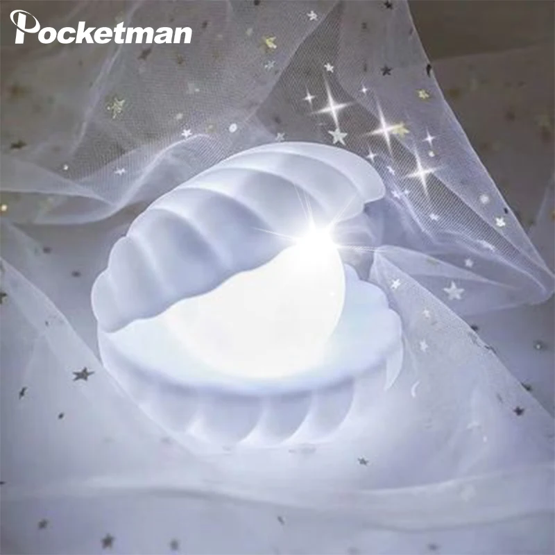 Creativity Night Light Shell Pearl Night Lamp Bedroom Decoration Light Streamer Mermaid Fairy Shell Night Lamp Gift Decoration
Creativity Night Light Shell Pearl Night Lamp Bedroom Decoration Light Streamer Mermaid Fairy Shell Night Lamp Gift Decoration