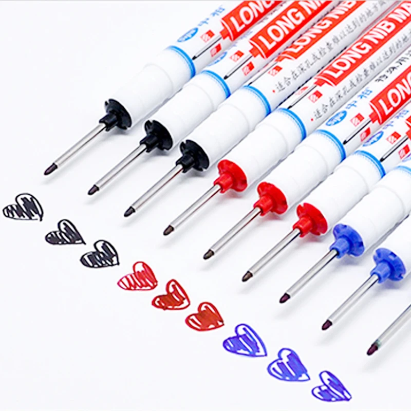 Long Head Markers Bathroom Woodworking Decoration Multi-purpose Deep Hole Marker Pens Art School Painting Drawing Supplies
Long Head Markers Bathroom Woodworking Decoration Multi-purpose Deep Hole Marker Pens Art School Painting Drawing Supplies
