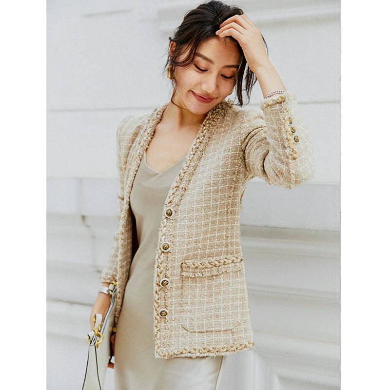 Jacket Women Elegant Style 88% Polyester Blended High Quality Weave Fabric Long Sleeves Classic Design Ladies Coat New Fashion
Jacket Women Elegant Style 88% Polyester Blended High Quality Weave Fabric Long Sleeves Classic Design Ladies Coat New Fashion