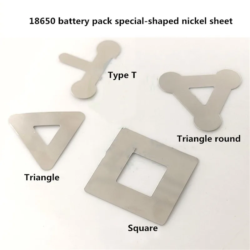 100pcs 18650 Lithium Battery Connecting Nickel Belt Conductive Special-Shaped Nickel Piece For Spot Welding 0.1mm Thick
100pcs 18650 Lithium Battery Connecting Nickel Belt Conductive Special-Shaped Nickel Piece For Spot Welding 0.1mm Thick