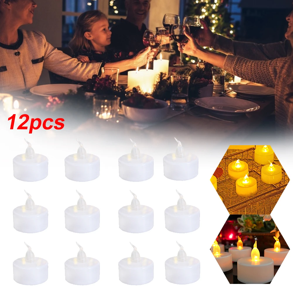 12 Pcs Led Lights Candles Flameless Battery Powered Fake Candles 100 Hours Wedding Party Holidays Home Candles Decor Accessories
12 Pcs Led Lights Candles Flameless Battery Powered Fake Candles 100 Hours Wedding Party Holidays Home Candles Decor Accessories