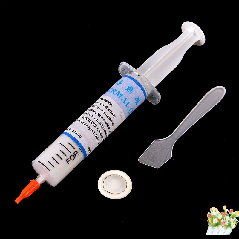 Hot Selling 30g Syringe Silver Thermal Paste Grease Compound Silicone For PC CPU Heatsink Graphics Card
Hot Selling 30g Syringe Silver Thermal Paste Grease Compound Silicone For PC CPU Heatsink Graphics Card
