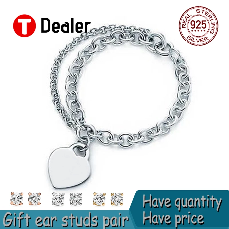 Silver Love Double Bracelet Girls New Holiday Gifts Boutique Jewelry Personality Versatile Fashion Luxury High Quality
Silver Love Double Bracelet Girls New Holiday Gifts Boutique Jewelry Personality Versatile Fashion Luxury High Quality
