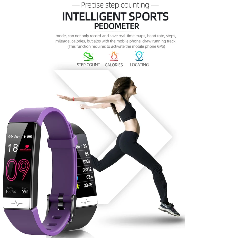 New ECG PPG Blood Oxygen Heart Rate Monitor Smart Bracelet Health Wristband Sleep Breathing Rate Monitoring Sports Watch
New ECG PPG Blood Oxygen Heart Rate Monitor Smart Bracelet Health Wristband Sleep Breathing Rate Monitoring Sports Watch