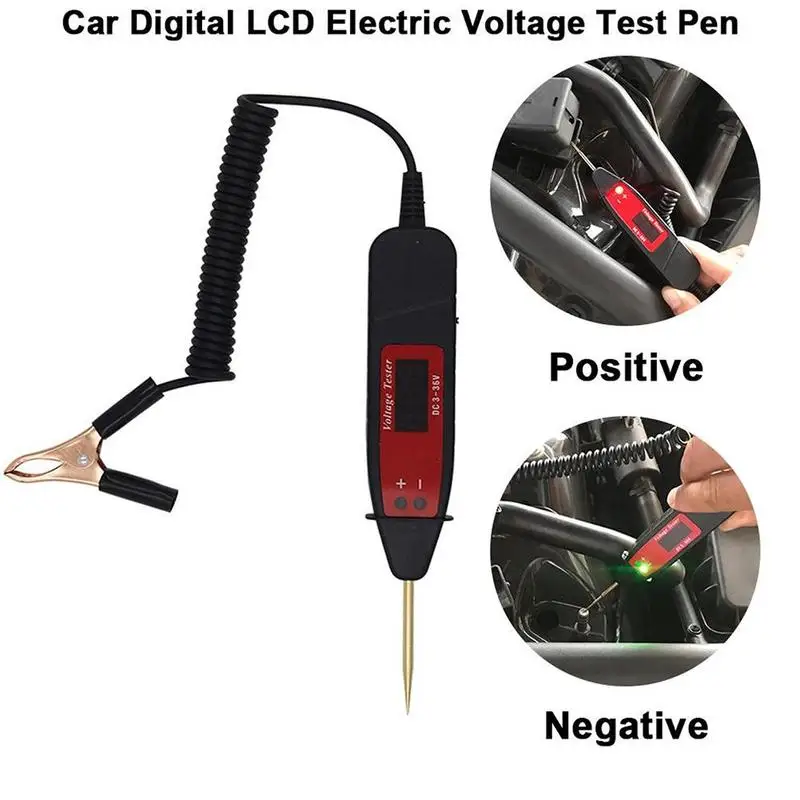Easy Operation Car Voltage Tester Digital Electric Voltage Power Test Pen Probe Non-contact Tester Accessory Led Light
Easy Operation Car Voltage Tester Digital Electric Voltage Power Test Pen Probe Non-contact Tester Accessory Led Light