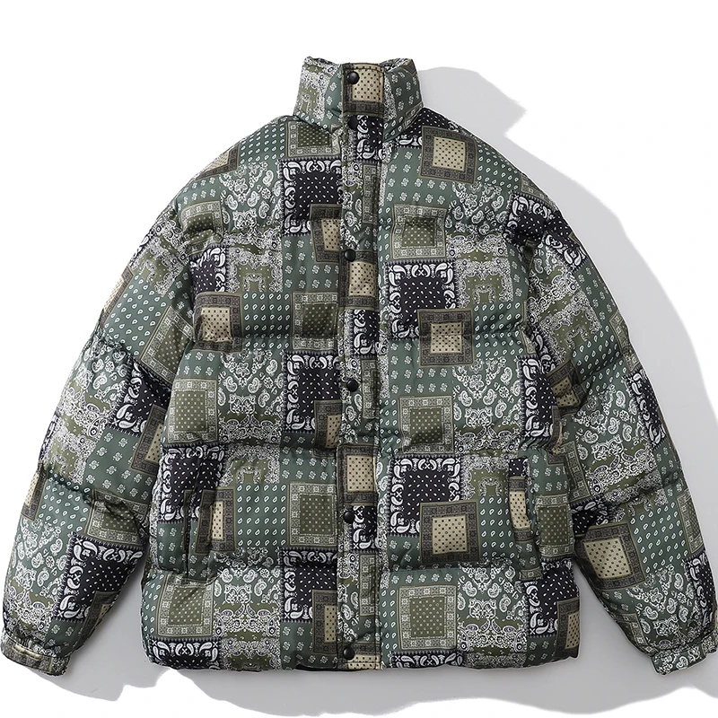 Winter Men Puffer Parkas Bomber Jacket Thicken Outerwear Fashion Stitching Printing Streetwear Cotton-Padded Clothes Woman
Winter Men Puffer Parkas Bomber Jacket Thicken Outerwear Fashion Stitching Printing Streetwear Cotton-Padded Clothes Woman