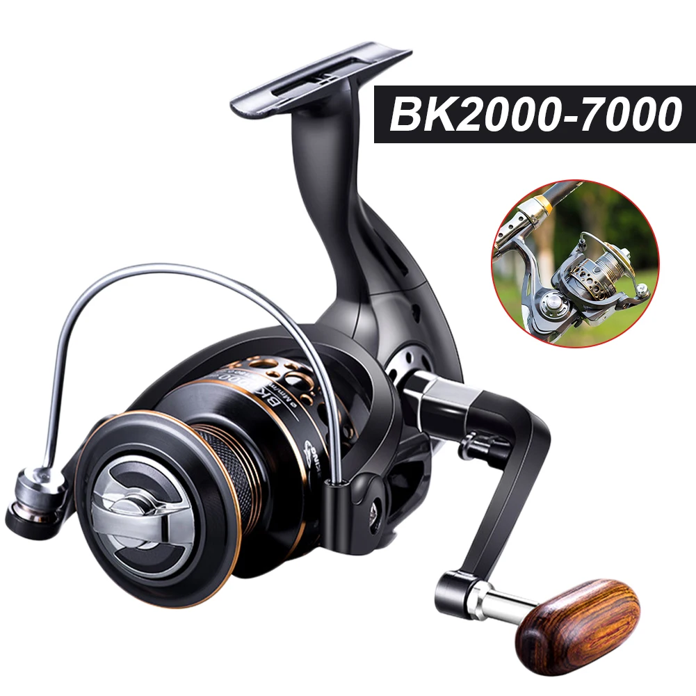 Fishing Spinning Reel 4.7:1 Ratio 12+1BB Ultra Smooth Wooden Knob Powerful Fishing Reel for Freshwater Saltwater Fast Delivery
Fishing Spinning Reel 4.7:1 Ratio 12+1BB Ultra Smooth Wooden Knob Powerful Fishing Reel for Freshwater Saltwater Fast Delivery