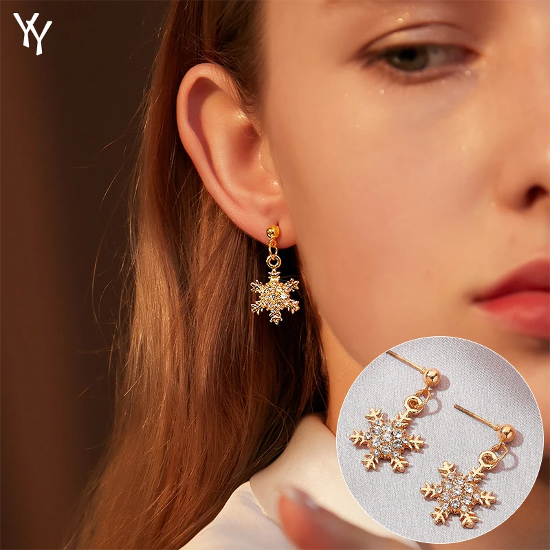 New Snowflake Shape Earring For Women Simple Fashion Inlaid Zircon Earrings Short Earrings Gifts For Girls
New Snowflake Shape Earring For Women Simple Fashion Inlaid Zircon Earrings Short Earrings Gifts For Girls