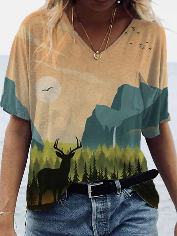 Print Ladies T-shirt Female Casual Basis O-collar Short Sleeve Tee Tops Fashion Summer Printed Crew-Neck Shirts Top 2021
Print Ladies T-shirt Female Casual Basis O-collar Short Sleeve Tee Tops Fashion Summer Printed Crew-Neck Shirts Top 2021