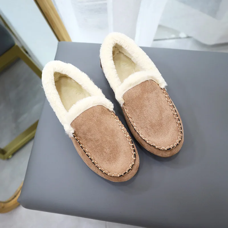 Winter Women Flats Shoes Ladies Casual Warm Plush Cotton Shoes Female Fashion Non Slip Flock Loafers Female Moccasin Footwear
Winter Women Flats Shoes Ladies Casual Warm Plush Cotton Shoes Female Fashion Non Slip Flock Loafers Female Moccasin Footwear