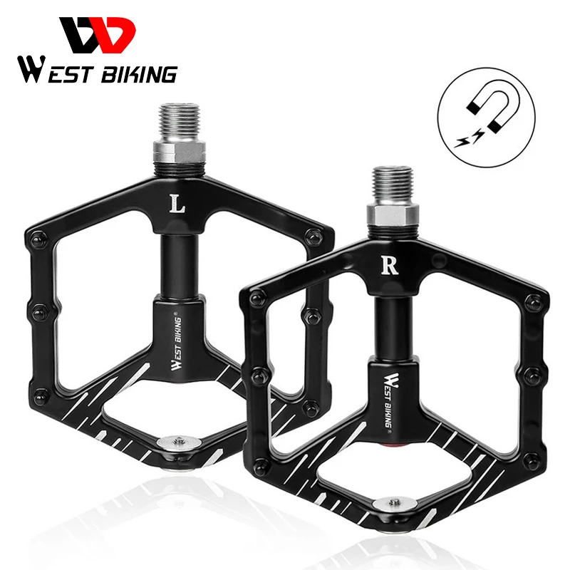 WEST BIKING 9/16" Bike Pedals 3 Sealed Bearings Aluminium Alloy Flat Bicycle Pedals Ultralight Magnet Design MTB Cycling Pedals
WEST BIKING 9/16" Bike Pedals 3 Sealed Bearings Aluminium Alloy Flat Bicycle Pedals Ultralight Magnet Design MTB Cycling Pedals