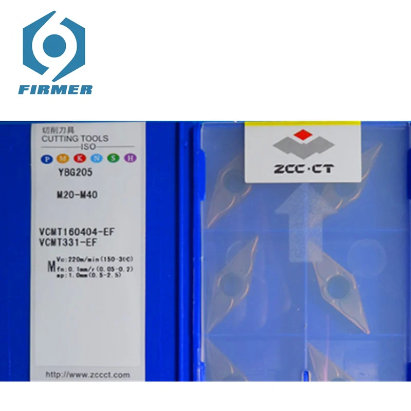 Original ZCC CT Carbide Inserts 10pcs VCMT160404-EF YBG205 Inserts Tool Lathe Turning Tool CNC Blade Metal Cutter Tool
Original ZCC CT Carbide Inserts 10pcs VCMT160404-EF YBG205 Inserts Tool Lathe Turning Tool CNC Blade Metal Cutter Tool