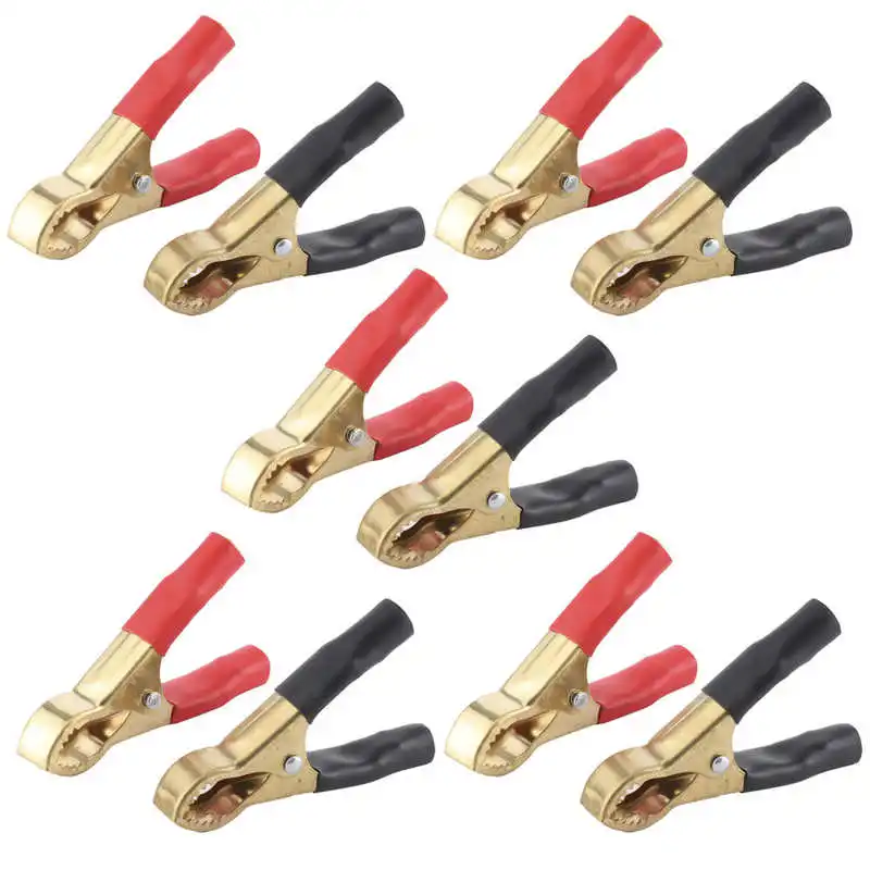 10pcs Battery Cable Clips Pure Copper Charging Clamps 50A Car Electrical Test Tool
10pcs Battery Cable Clips Pure Copper Charging Clamps 50A Car Electrical Test Tool