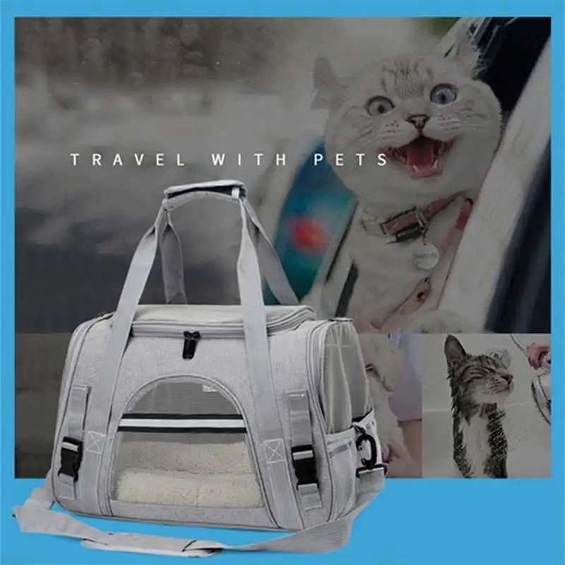 Soft Pet Carriers Portable Breathable Foldable Bag Cat Dog Carrier Bags Outgoing Travel Pets Handbag with Locking Safety Zippers 
Soft Pet Carriers Portable Breathable Foldable Bag Cat Dog Carrier Bags Outgoing Travel Pets Handbag with Locking Safety Zippers