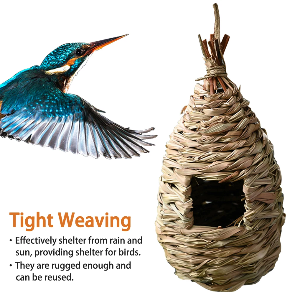 1Pcs/3 Pcs Hummingbird House, Grass Hand Woven Bird Nest, Natural Bird Hut Bird Houses for Outside Hanging
1Pcs/3 Pcs Hummingbird House, Grass Hand Woven Bird Nest, Natural Bird Hut Bird Houses for Outside Hanging