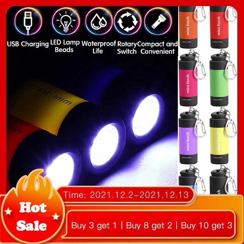 1Pc Mini Keychain Bag Torch USB Rechargeable LED Light Flashlight Lamp Waterproof
1Pc Mini Keychain Bag Torch USB Rechargeable LED Light Flashlight Lamp Waterproof