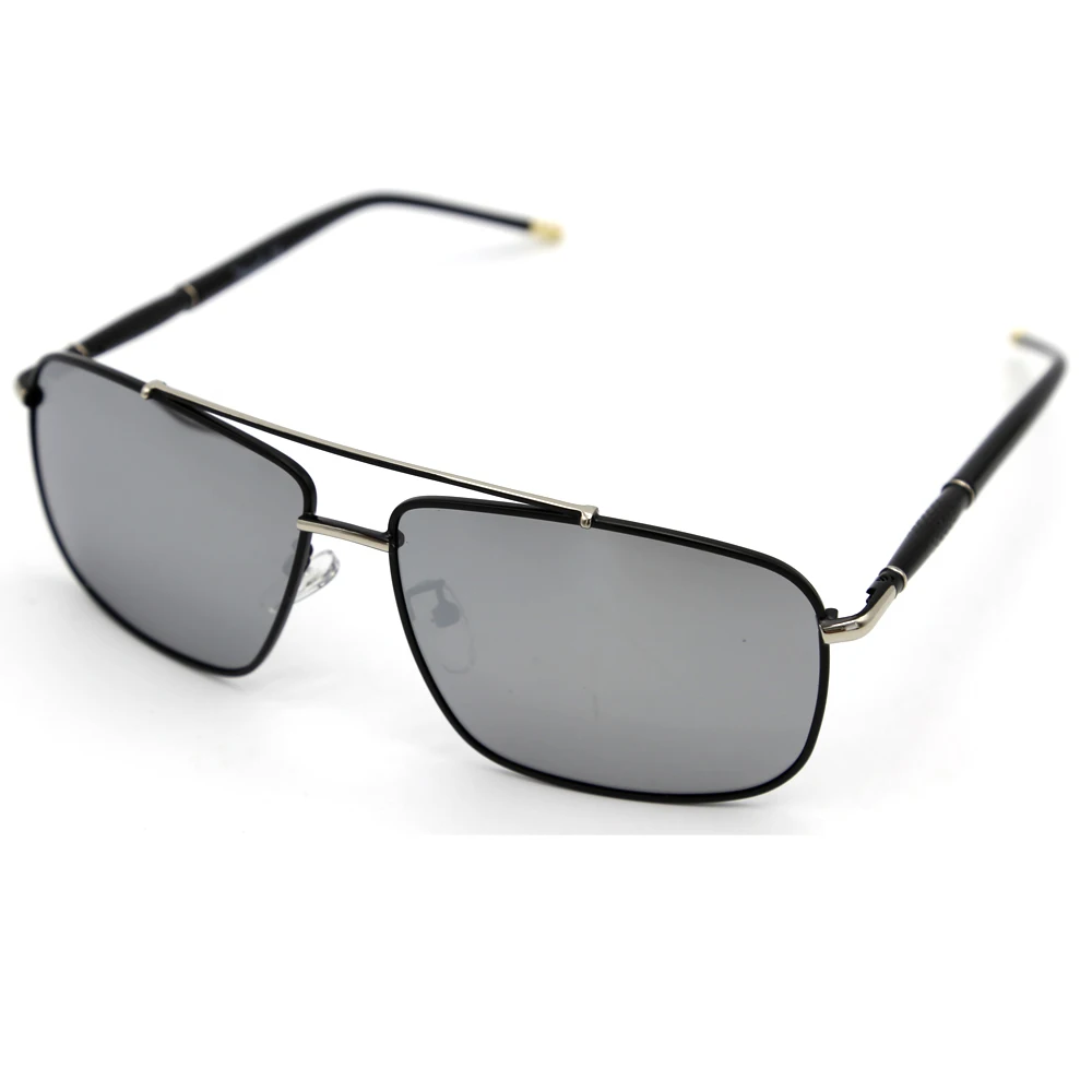 

NatuweCo Classical Design Men Sunglasses Gray Ice Blue Polarized Lenses Metal Sun Glasses For Male Eyewear Eyeglasses Outdoor