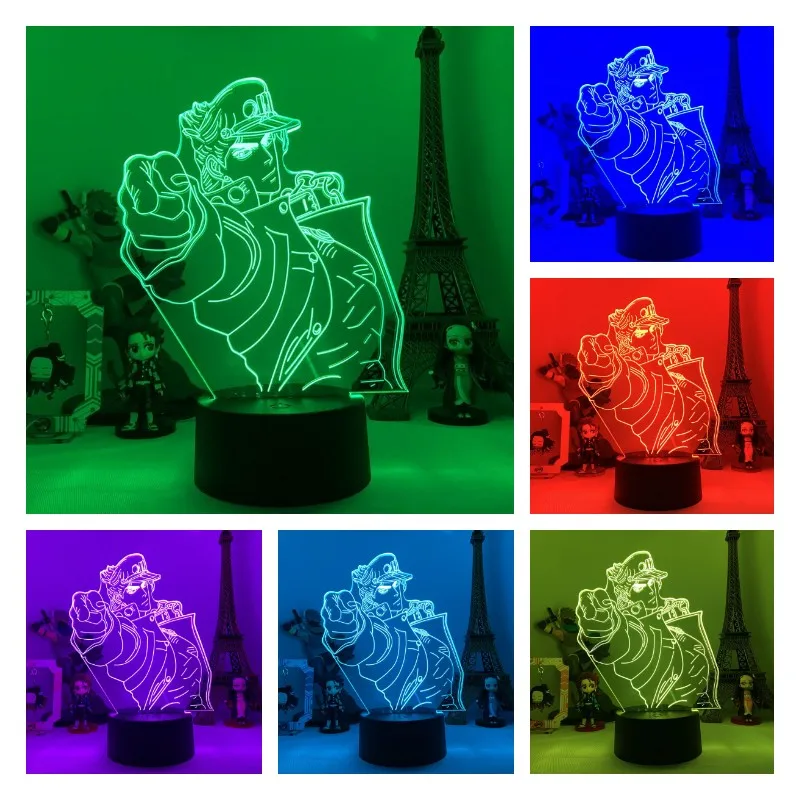 JoJo's Bizarre Adventure Night Light 3D Illusion Light Hot Game Light Bedroom Decoration LED Light Atmosphere Bedside Night Ligh
JoJo's Bizarre Adventure Night Light 3D Illusion Light Hot Game Light Bedroom Decoration LED Light Atmosphere Bedside Night Ligh