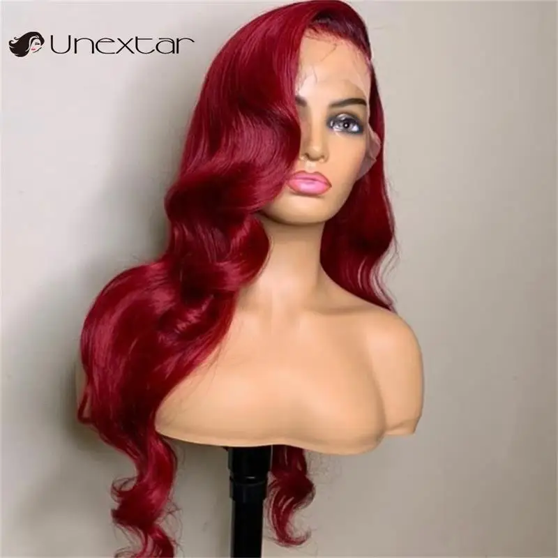 Unextar 13x 4 кружевные передние Remy человеческие волосы, свободные волнистые парики Красного цвета, волнистый парик, предварительно выщипанные п... 
Unextar 13x 4 кружевные передние Remy человеческие волосы, свободные волнистые парики Красного цвета, волнистый парик, предварительно выщипанные п...