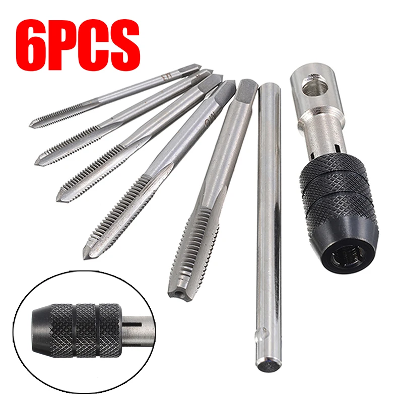 6pcs HSS T-design Metric M3-M8 Wrench Set Hand Screw Thread Tap Repair Tool With Hand Screw Thread Tap Auto Repair Tool
6pcs HSS T-design Metric M3-M8 Wrench Set Hand Screw Thread Tap Repair Tool With Hand Screw Thread Tap Auto Repair Tool