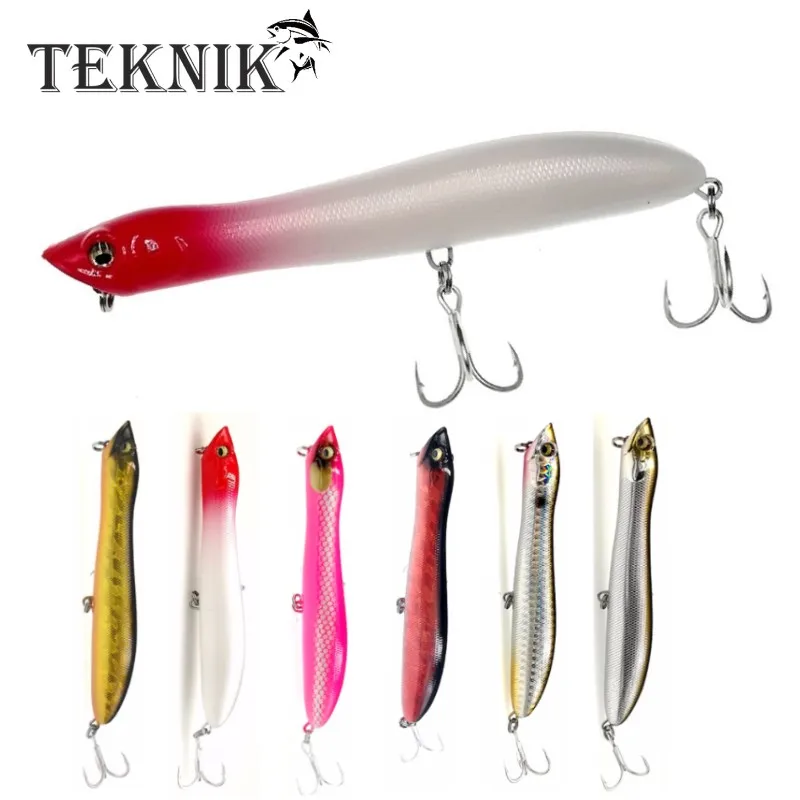 TEKNIK NEW Popper Fishing Lure 125mm 20g Snake Head Fishing Bait Floating Sea Bass Wobbler for Pike Bait Pencil Lure
TEKNIK NEW Popper Fishing Lure 125mm 20g Snake Head Fishing Bait Floating Sea Bass Wobbler for Pike Bait Pencil Lure