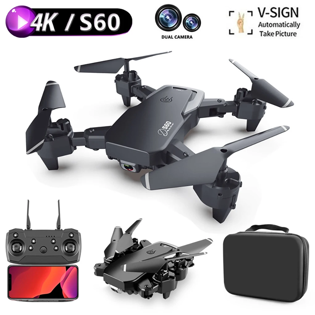 S60 Дрон 4k HD широкоугольная камера 1080P WiFi fpv Дрон двойная камера Квадрокоптер в режиме реального времени Трансмиссия вертолет игрушки
S60 Дрон 4k HD широкоугольная камера 1080P WiFi fpv Дрон двойная камера Квадрокоптер в режиме реального времени Трансмиссия вертолет игрушки